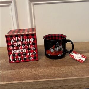 Christmas GNOME Mug With Matching Gift Box NWT